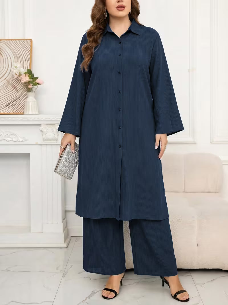 Plus Size Loose Casual 2-Piece Set