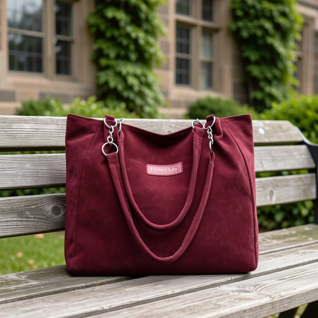 New Women'S Fashion Solid Color Tote Bag