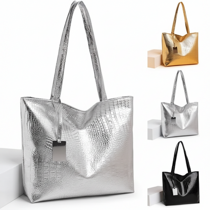 Retro Crocodile Pattern Tote Bag