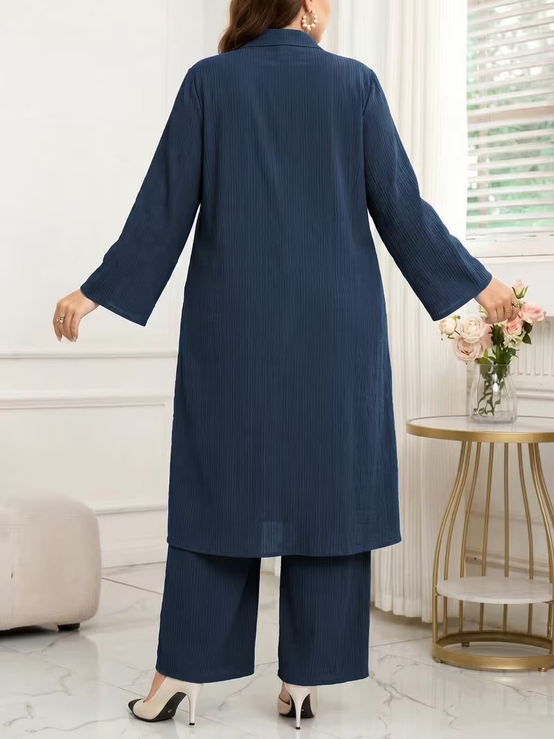 Plus Size Loose Casual 2-Piece Set