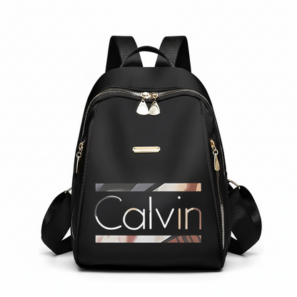 Printed Multi-Compartment Travel Backpack