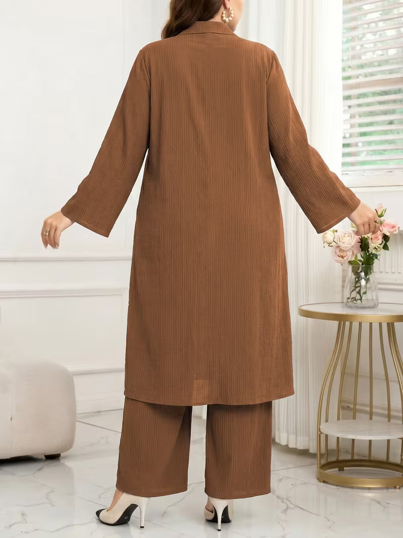 Plus Size Loose Casual 2-Piece Set
