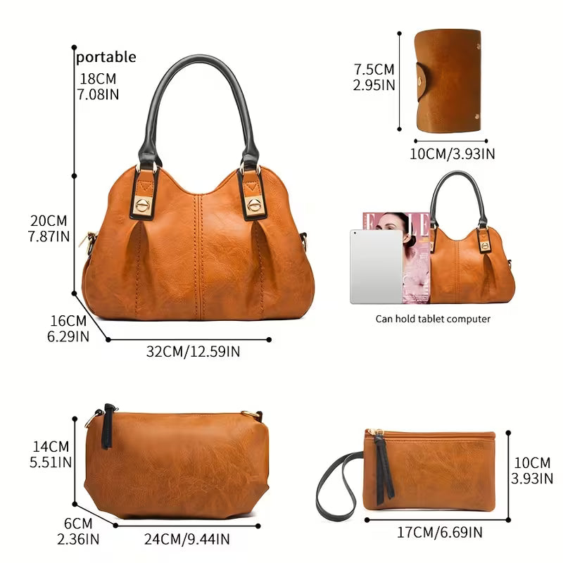 4-Piece Women's Bag Set