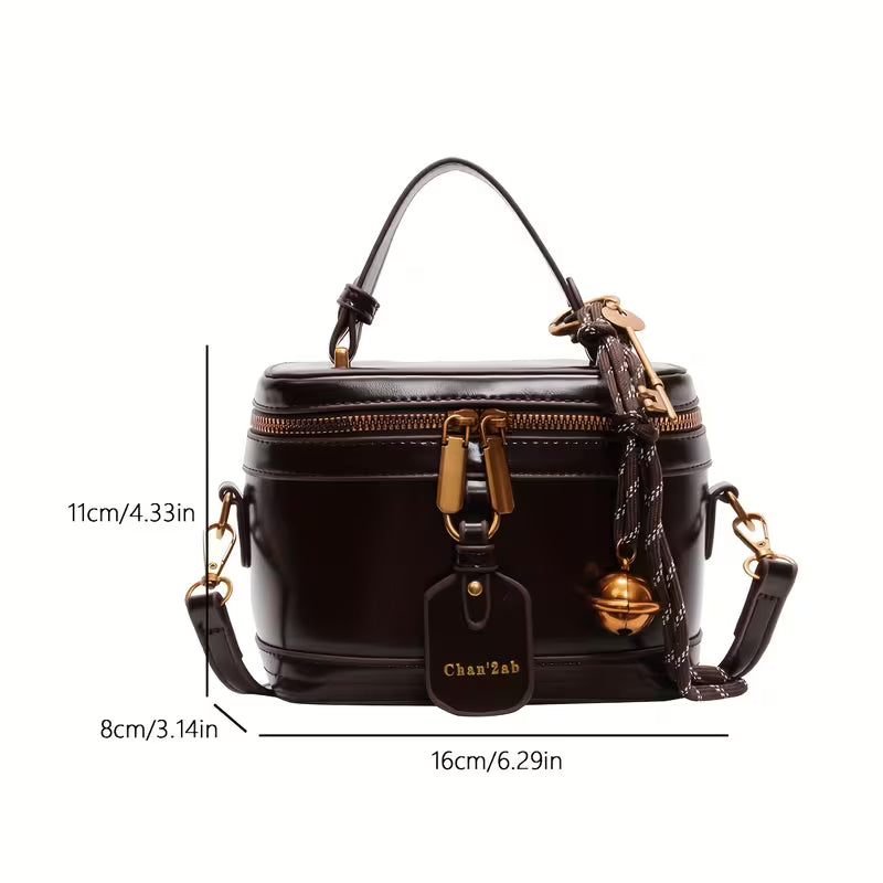 Elegant Retro Bell Pendant Crossbody Bag
