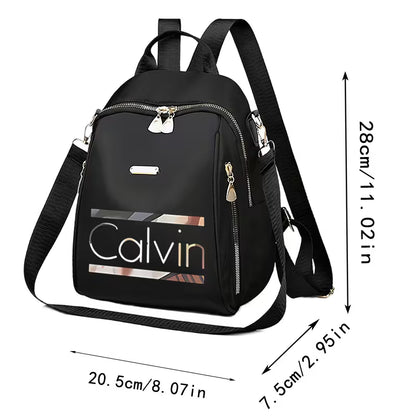 Printed Multi-Compartment Travel Backpack