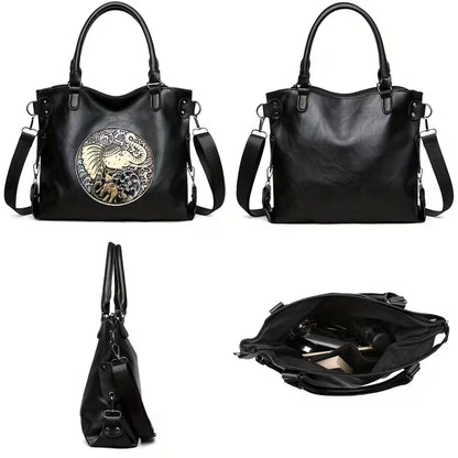 Bohemian Elephant Print Tote Bag
