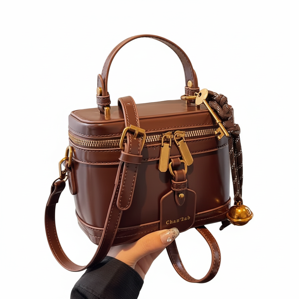 Elegant Retro Bell Pendant Crossbody Bag
