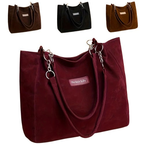 New Women'S Fashion Solid Color Tote Bag