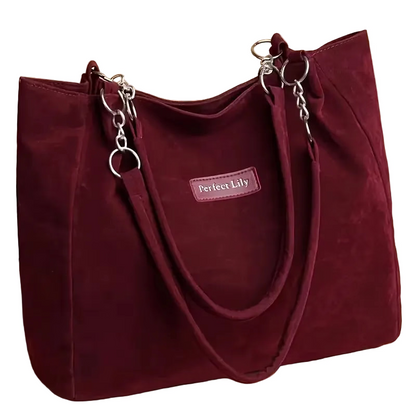 Retro Textured Chain Tote Bag