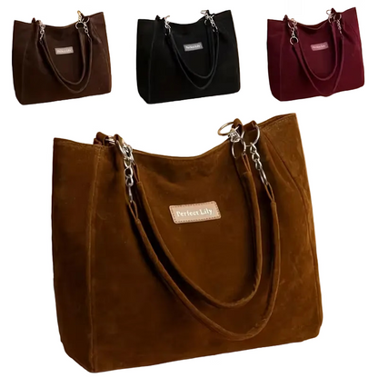 Retro Textured Chain Tote Bag