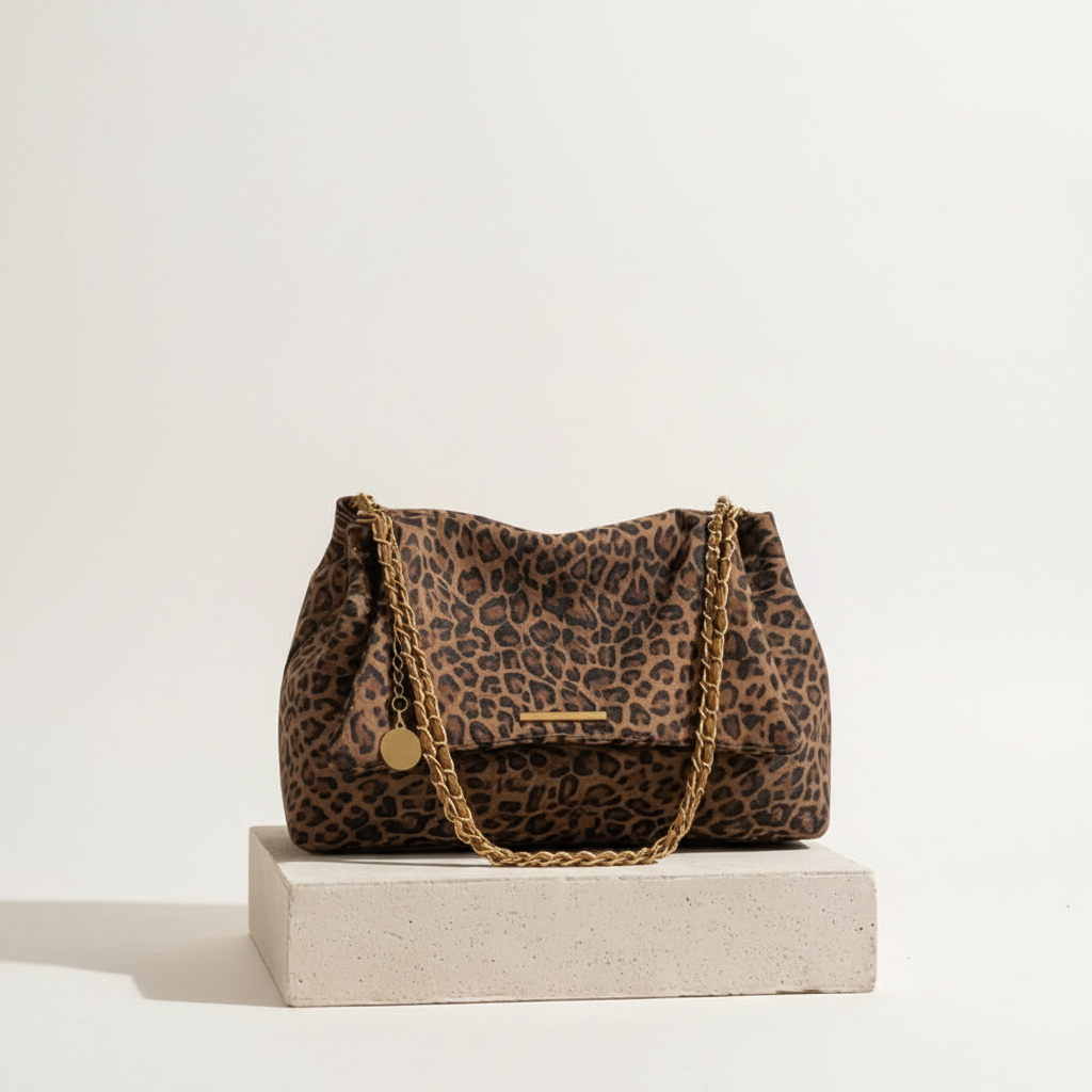 Trendy Leopard Print Crossbody Bag