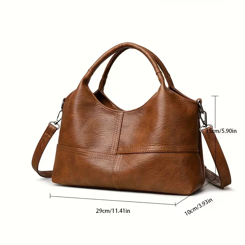 Vintage Soft Stitching Crossbody Bag