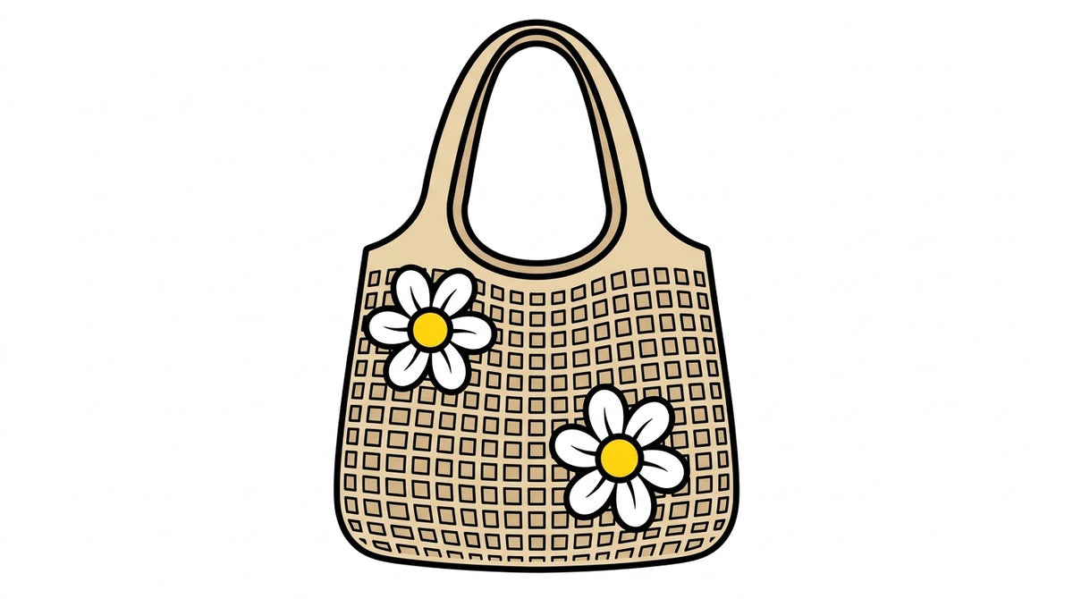 Simple and Stylish Women's Handbag with a Mother-daughter Bag Design.