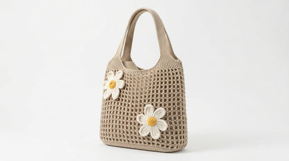 Simple and Stylish Women's Handbag with a Mother-daughter Bag Design.