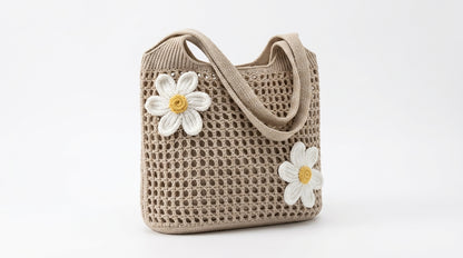Simple and Stylish Women's Handbag with a Mother-daughter Bag Design.