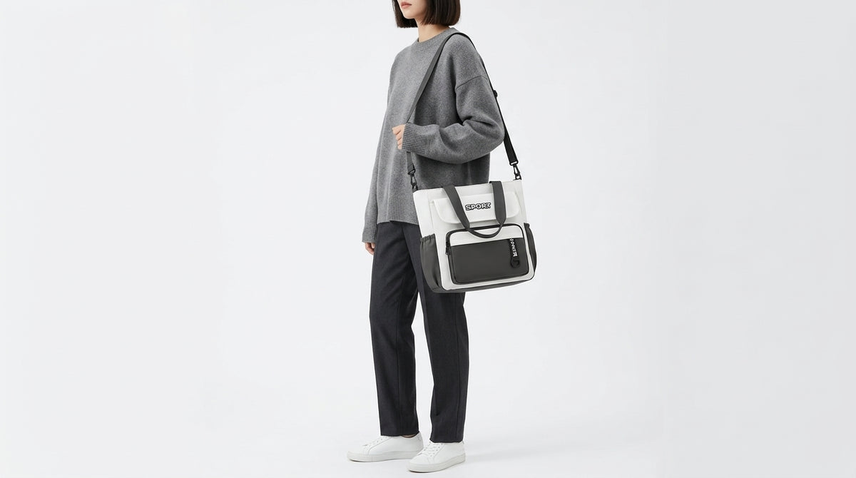 Capacity Lightweight Nylon Crossbody Tote Bag Easy Japanese All-Match Literary Student.
