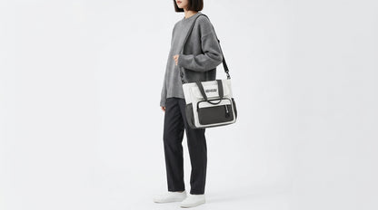 Capacity Lightweight Nylon Crossbody Tote Bag Easy Japanese All-Match Literary Student.