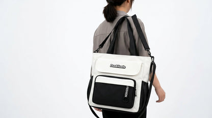 Capacity Lightweight Nylon Crossbody Tote Bag Easy Japanese All-Match Literary Student.
