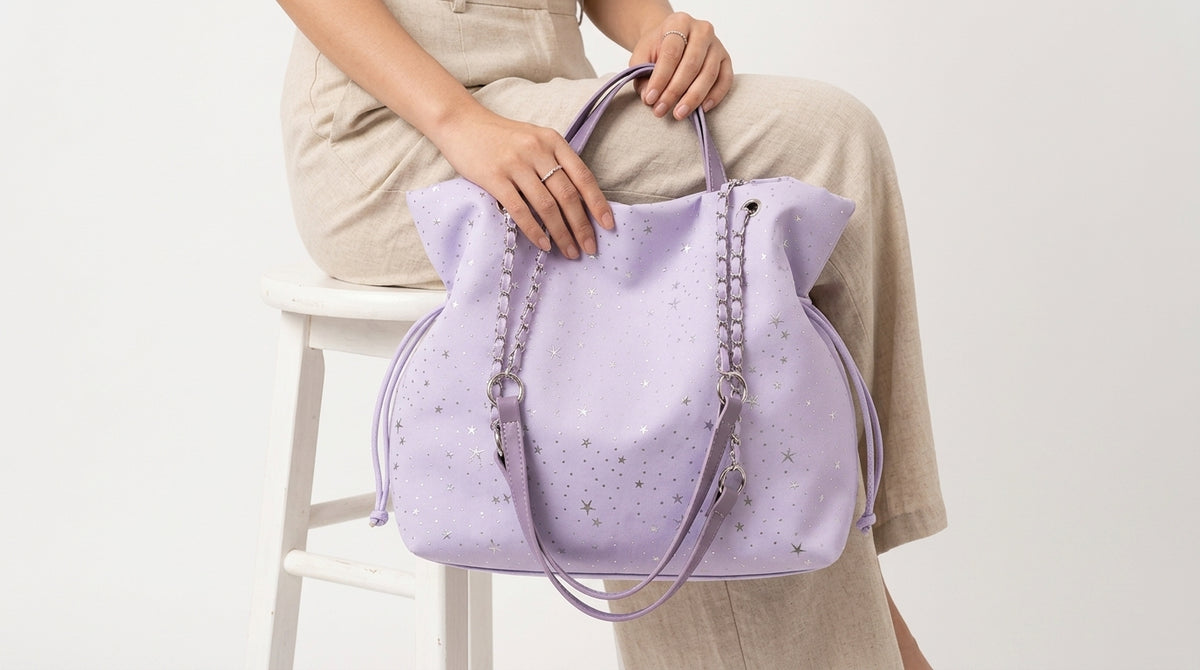Beige Floral And Butterfly Pattern Print Women'S Shoulder Bag, Crossbody Bag HandBackpack Dual-Use