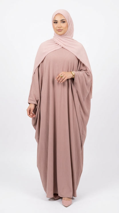 (Headscarf Not Included) Elegant Vacation Fashion Wide Sleeve Solid