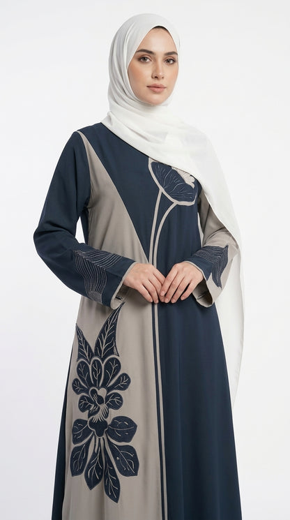 Women's Middle Eastern Style Muslim Elegant Robe Dress, Suitable for Malaysia