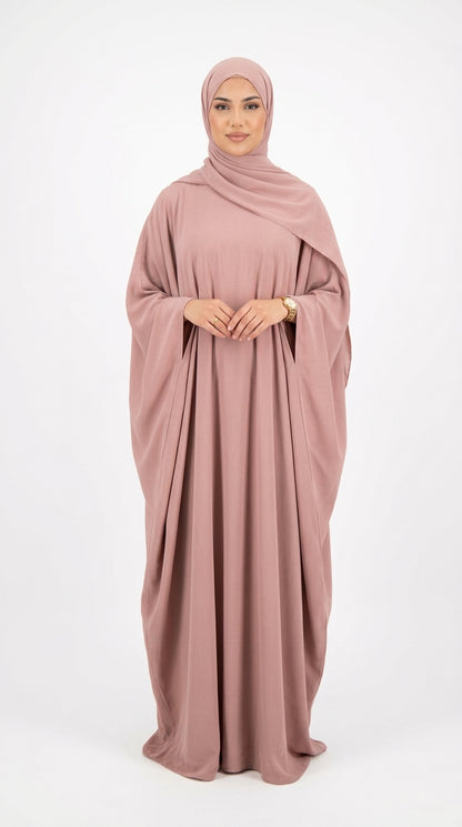 (Headscarf Not Included) Elegant Vacation Fashion Wide Sleeve Solid