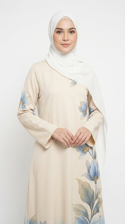 Women'S Middle Eastern Style Muslim Elegant Robe Dress, Suitable for Malaysian Dress.