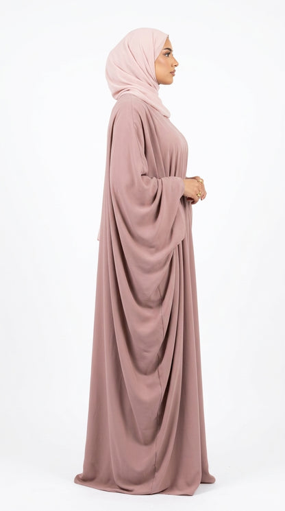 (Headscarf Not Included) Elegant Vacation Fashion Wide Sleeve Solid