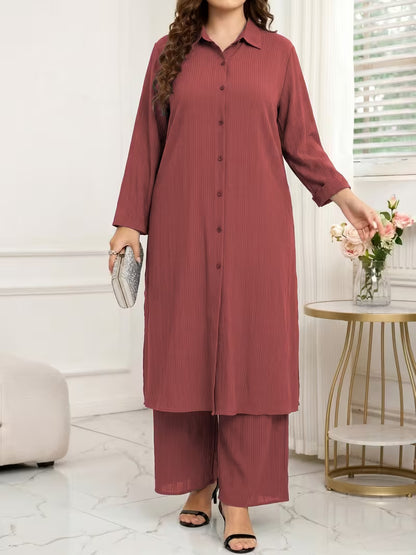 Plus Size Loose Casual 2-Piece Set