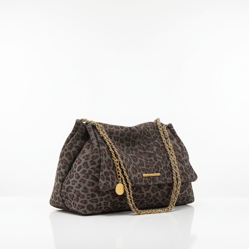Trendy Leopard Print Crossbody Bag