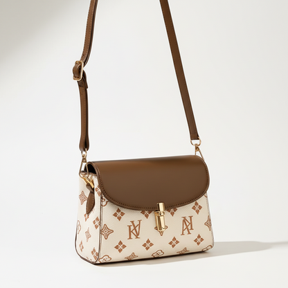 Elegant Color-Block Crossbody Bag