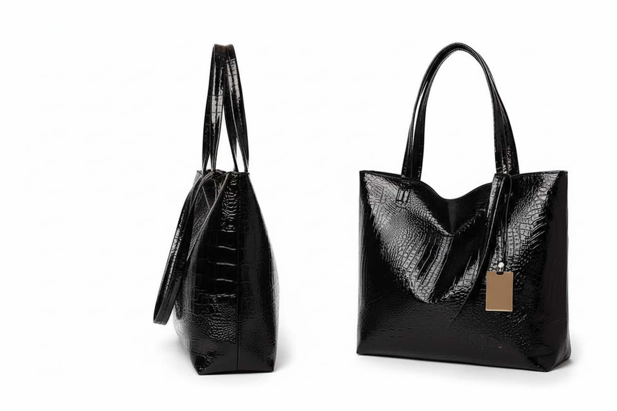 Retro Crocodile Pattern Tote Bag
