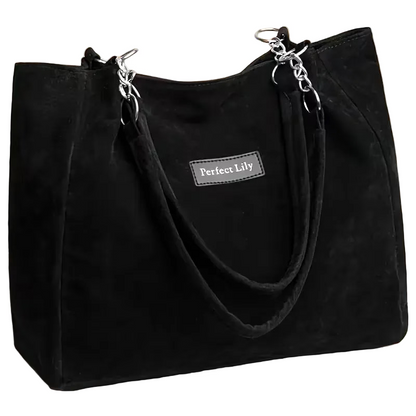 Retro Textured Chain Tote Bag