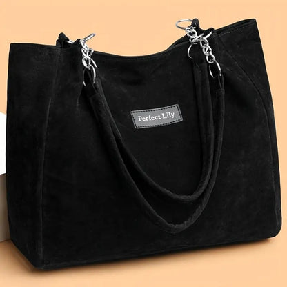 New Women'S Fashion Solid Color Tote Bag