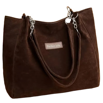 Retro Textured Chain Tote Bag