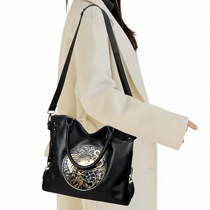Bohemian Elephant Print Tote Bag