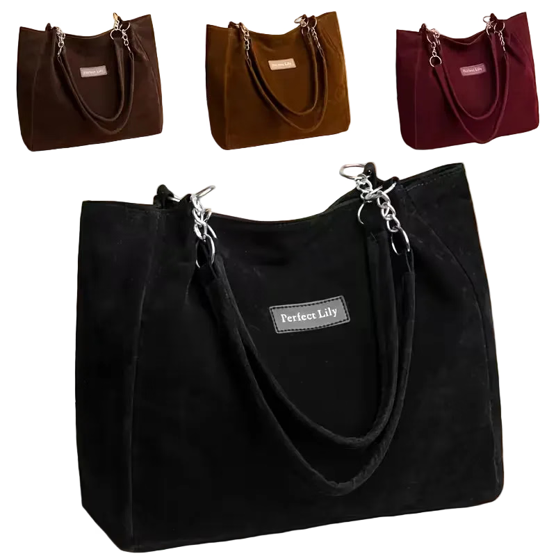 Retro Textured Chain Tote Bag