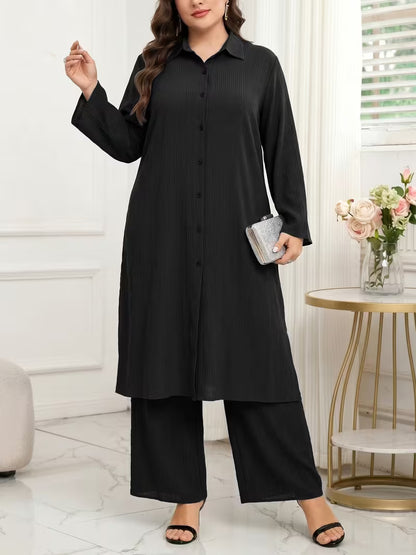 Plus Size Loose Casual 2-Piece Set